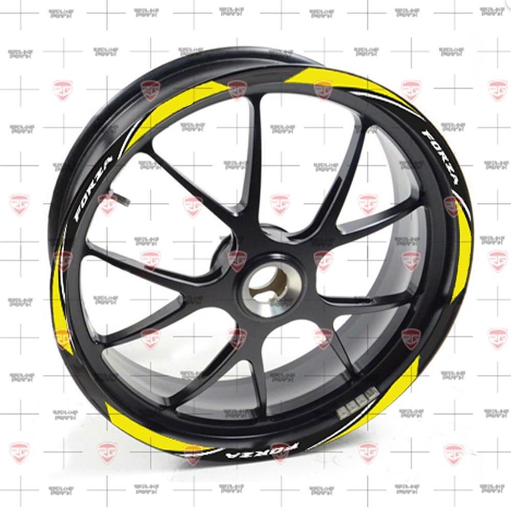 Redline Grafik Honda Forza Reflektif Sarı Jant Şeridi