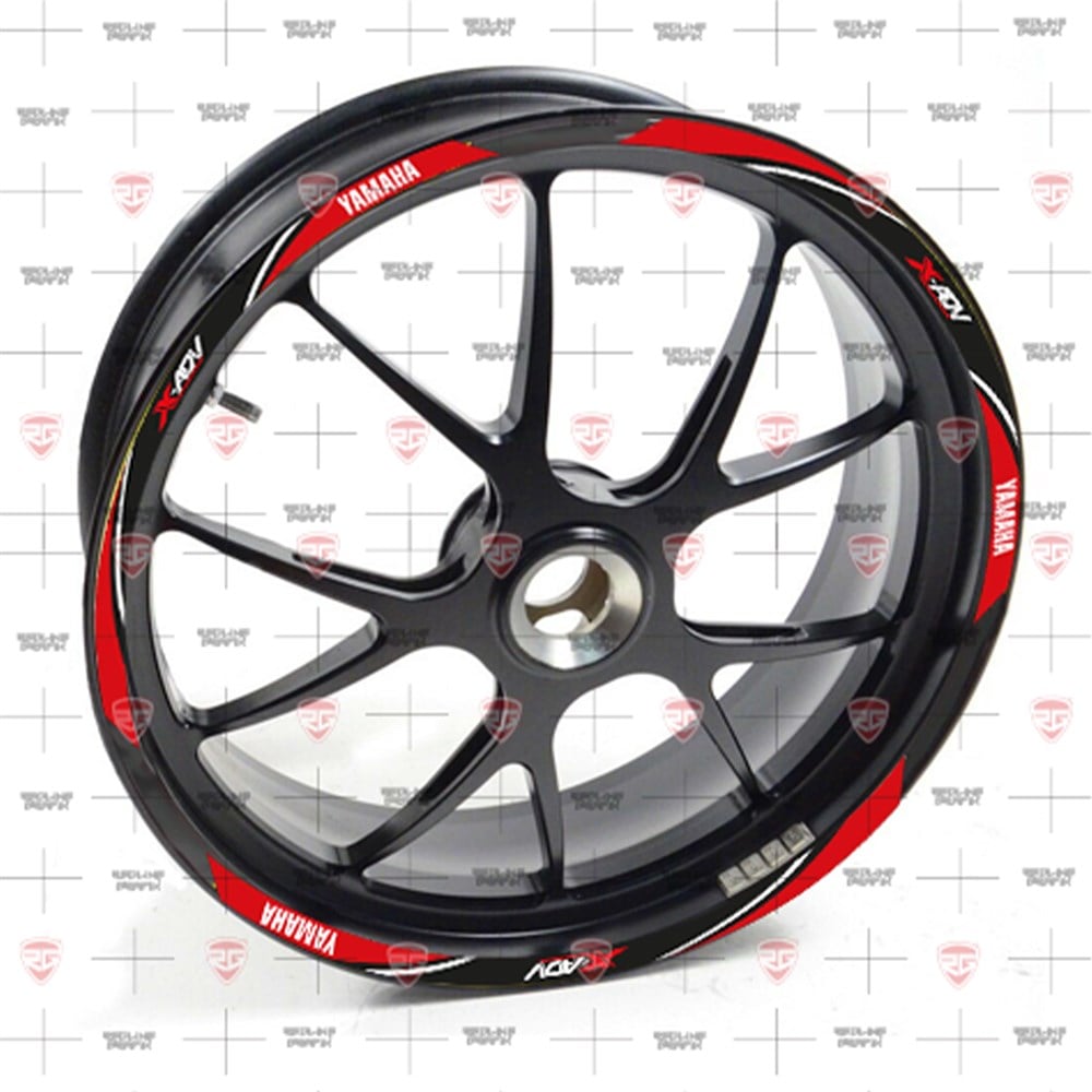 Redline Grafik XADV Reflektif Kırmızı Jant Şeridi