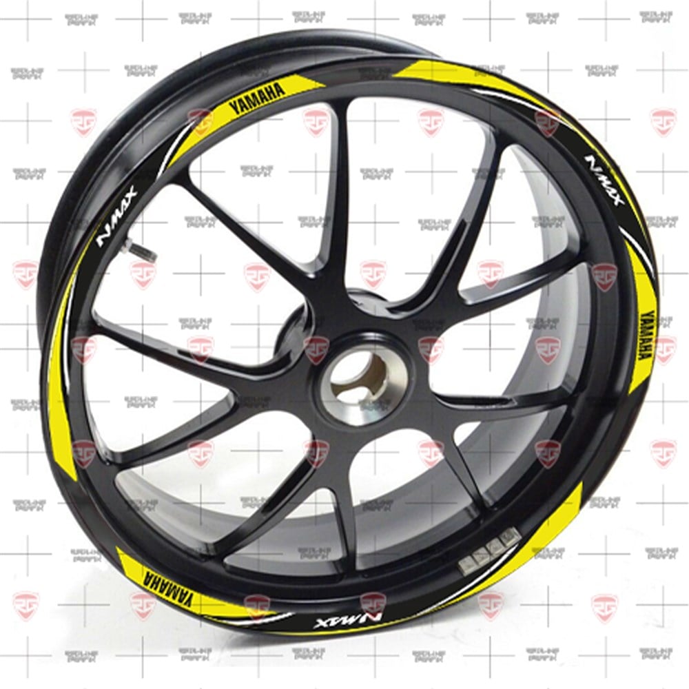 Redline Grafik Yamaha NMax Reflektif Sarı Jant Şeridi
