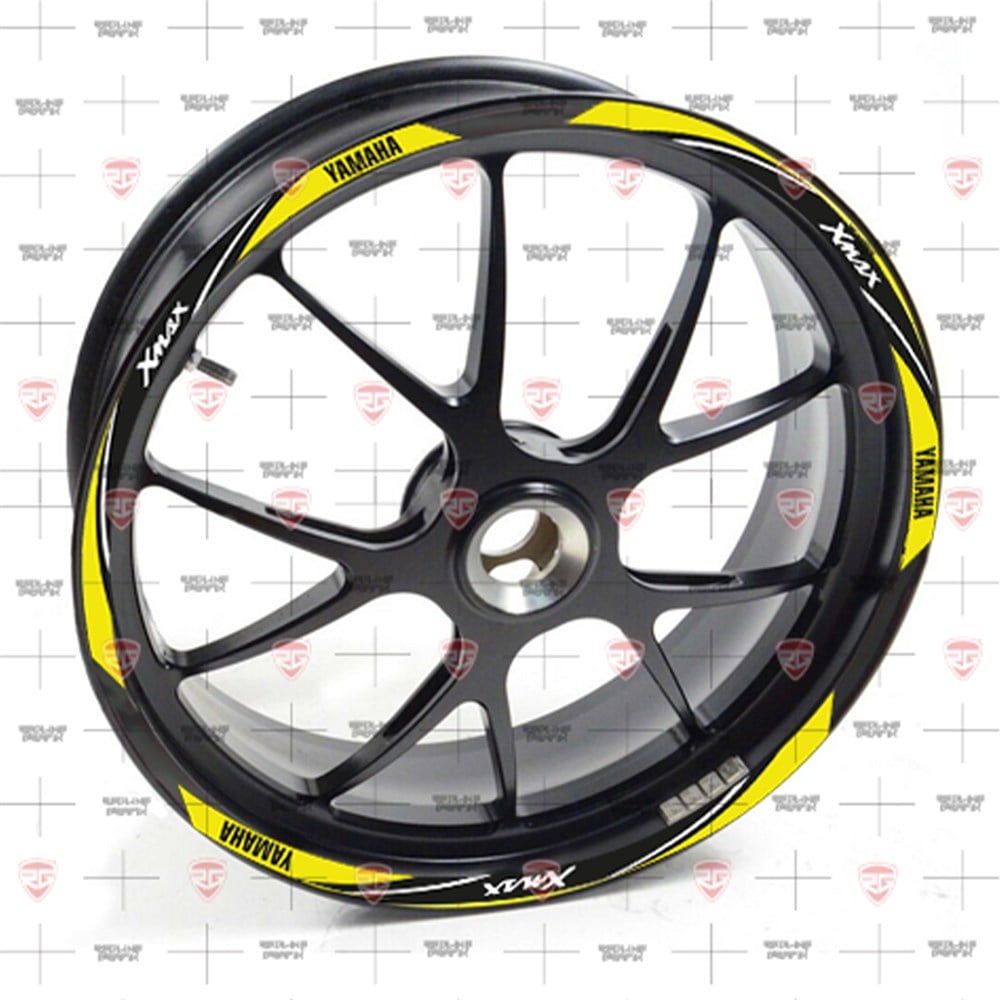 Redline Grafik Yamaha XMax Reflektif Sarı Jant Şeridi
