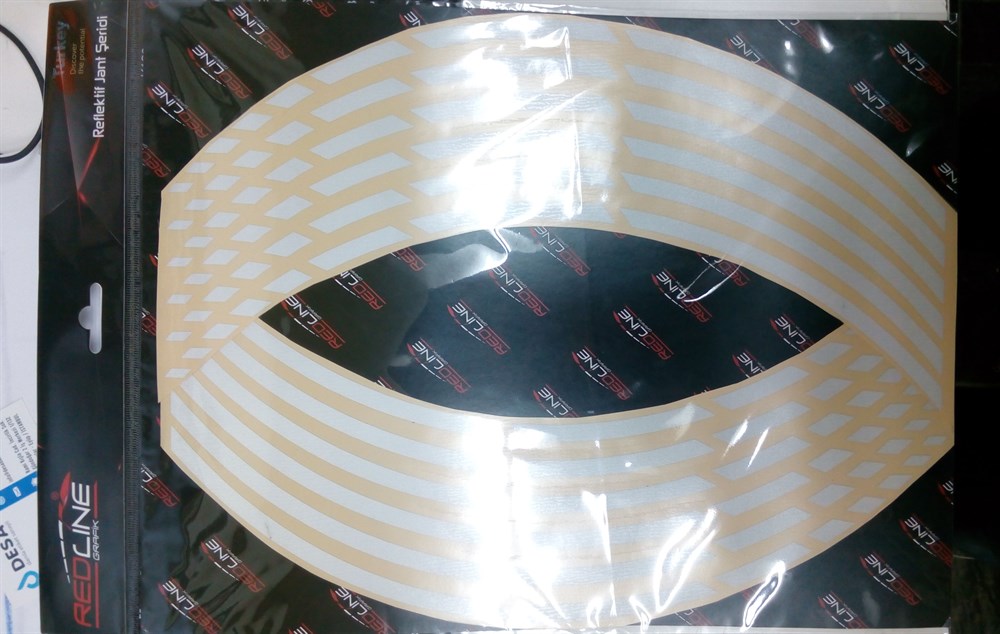 REFLEKTİF BEYAZ KESİKLİ JANT ŞERİDİ