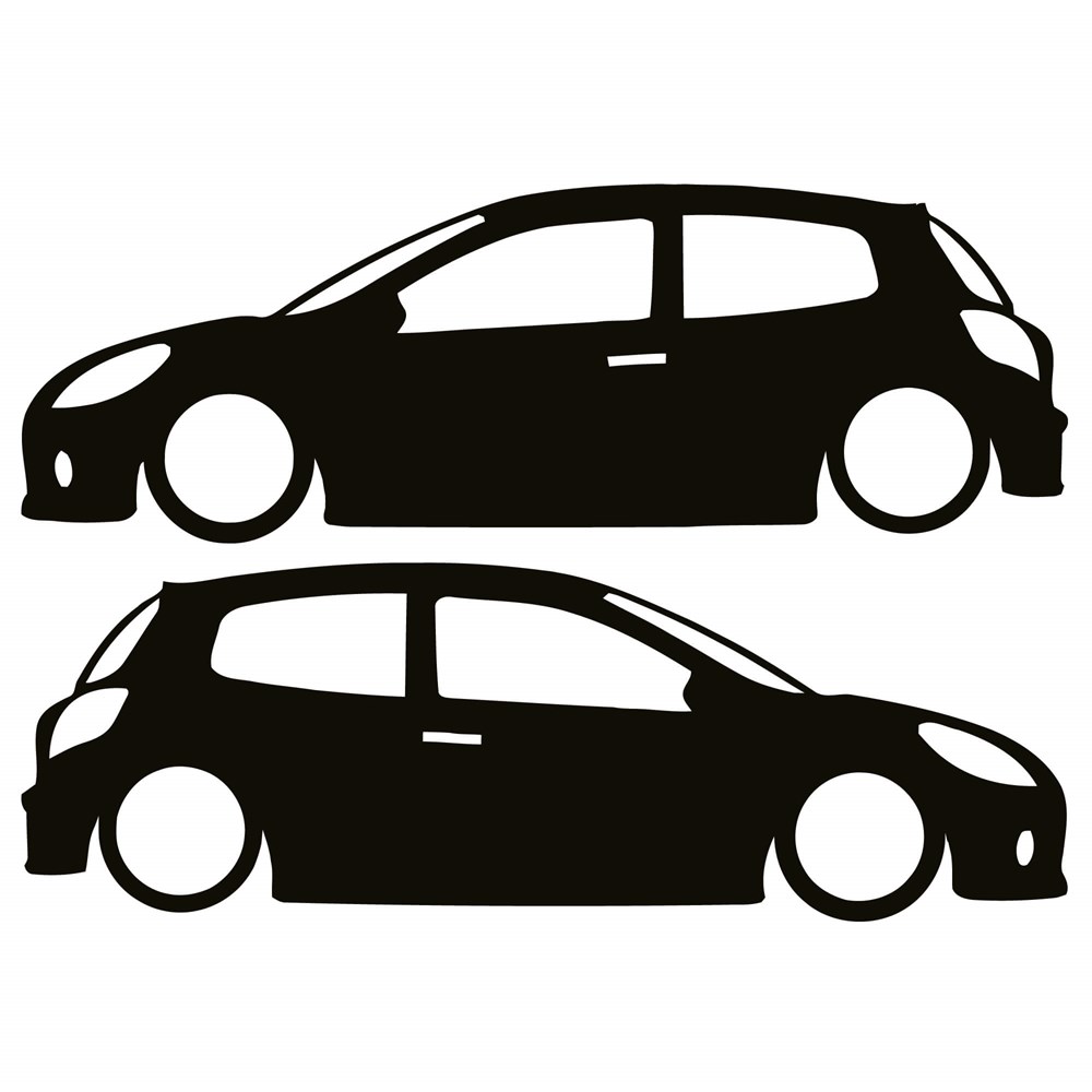 RENAULT CLIO 3 BASIK ARAÇ STİCKER TAKIMI 