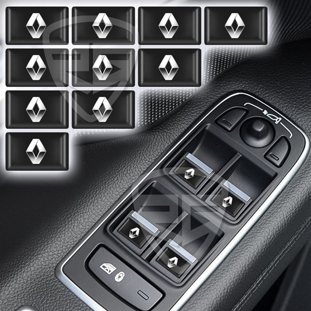Renault Megane 2 İçin Dekoratif 3D Sticker 10 Adet