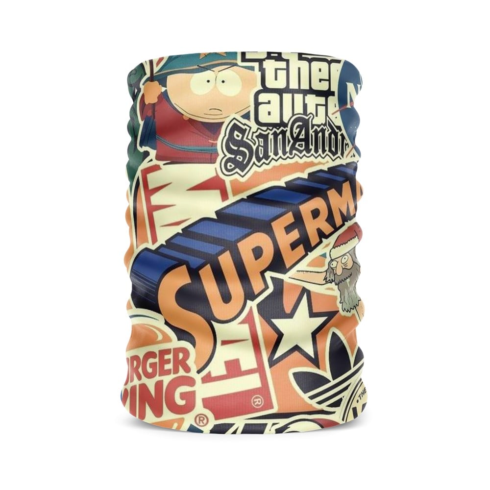 Retro Logo Kadın Bandana Saç Bandı Toka Boyunluk