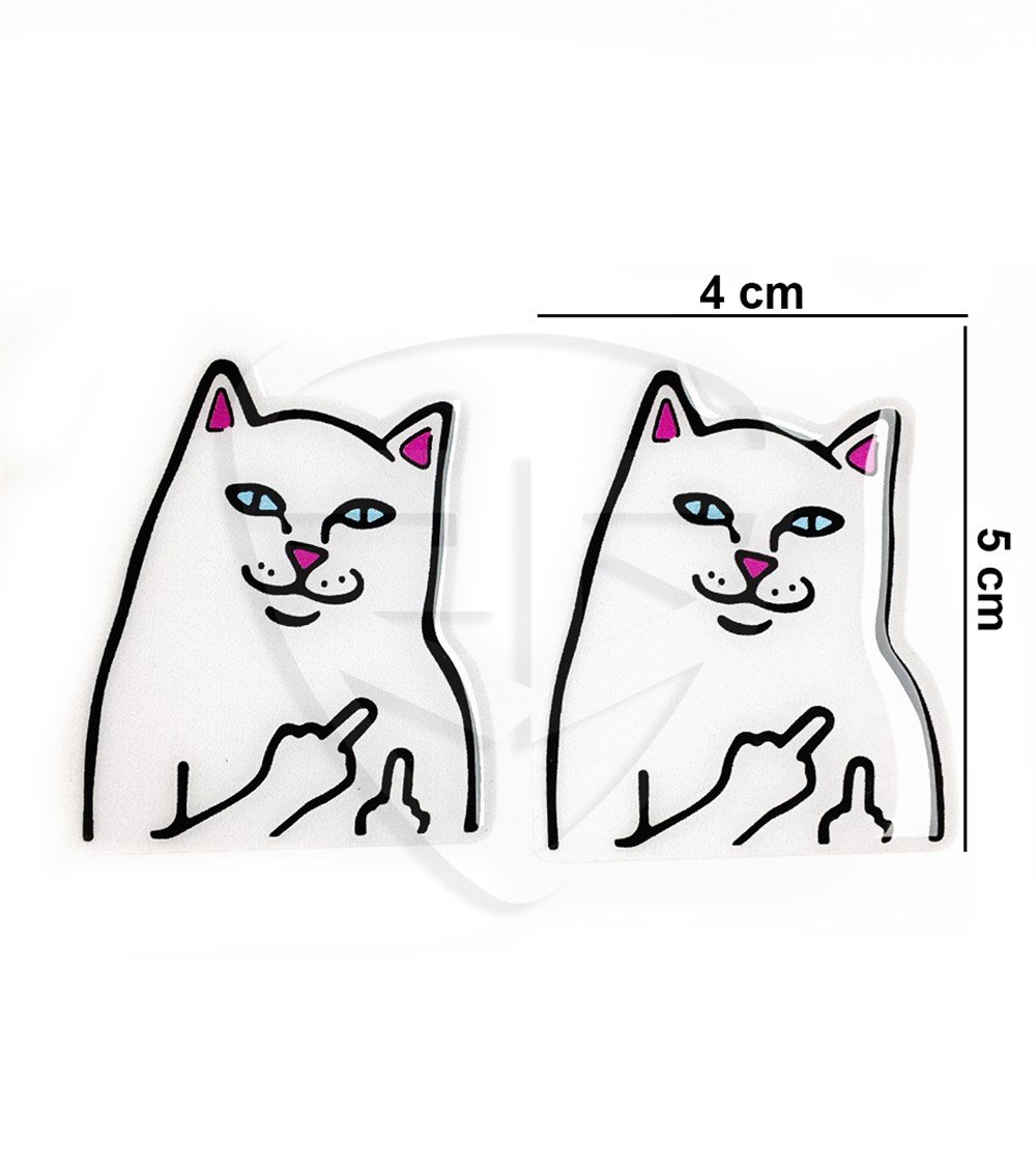 Ripndip 3D Kedi Sticker ikili
