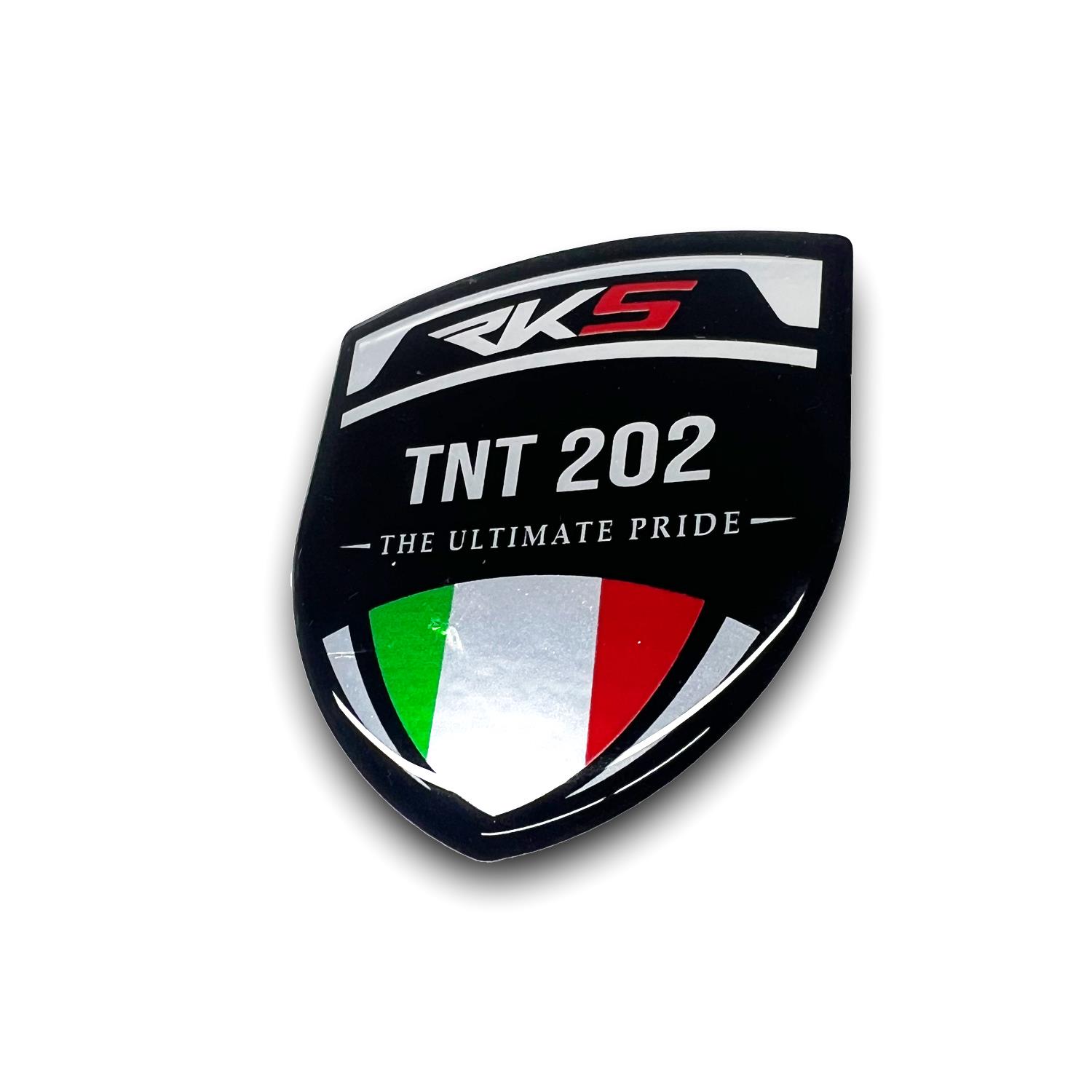 Rks Tnt202 3D Gümüş Arma Sticker Redlinegrafik