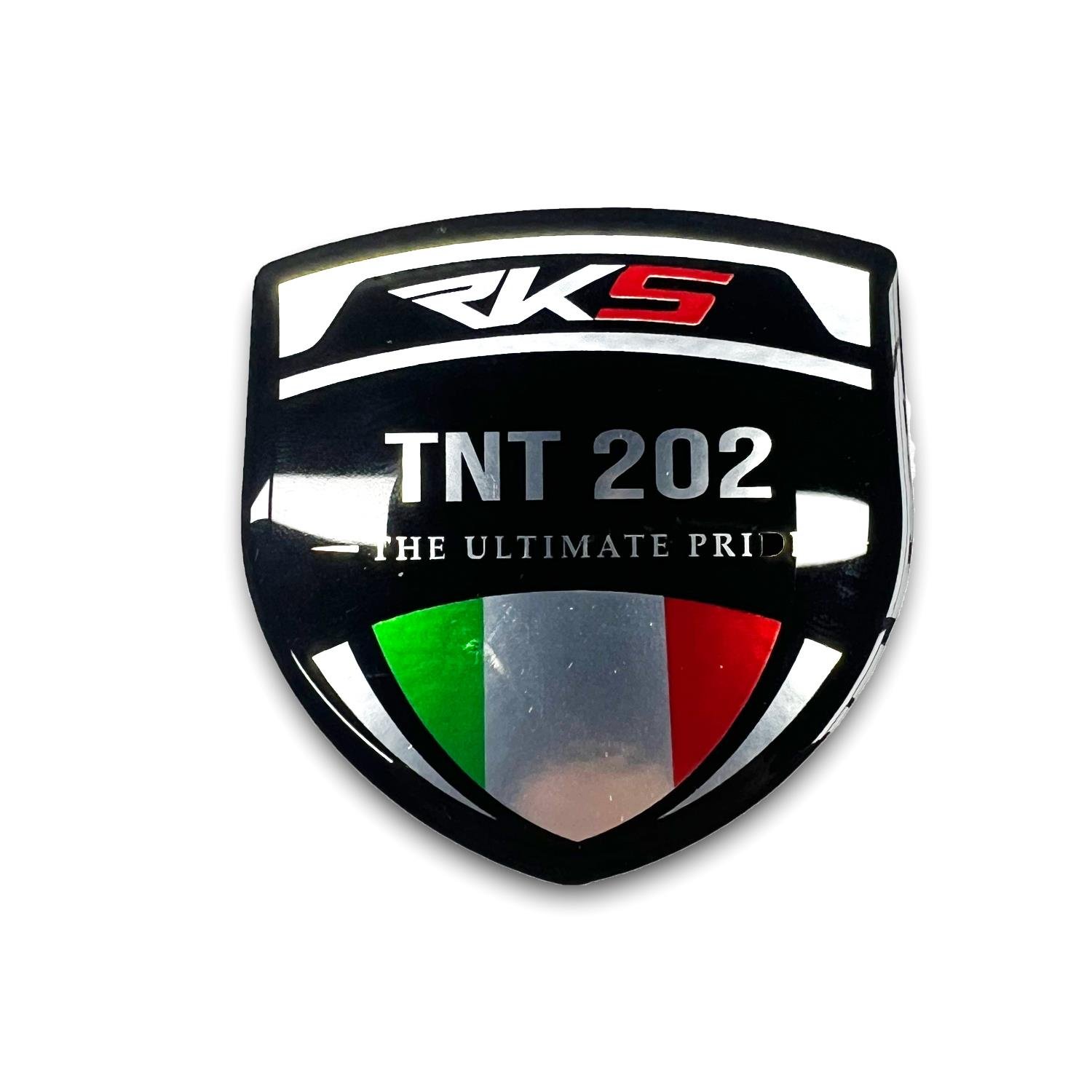 Rks Tnt202 3D Gümüş Arma Sticker Redlinegrafik