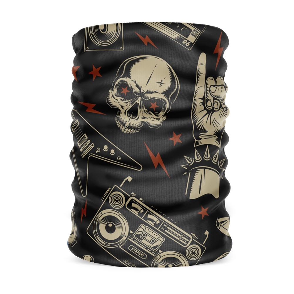 Rock'n Roll Kadın Bandana Saç Bandı Toka Boyunluk