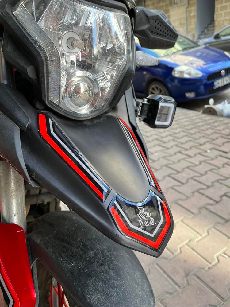 Rx3i Evo Full Sticker Pad Set Siyah Kırmızı Rx3 Evo