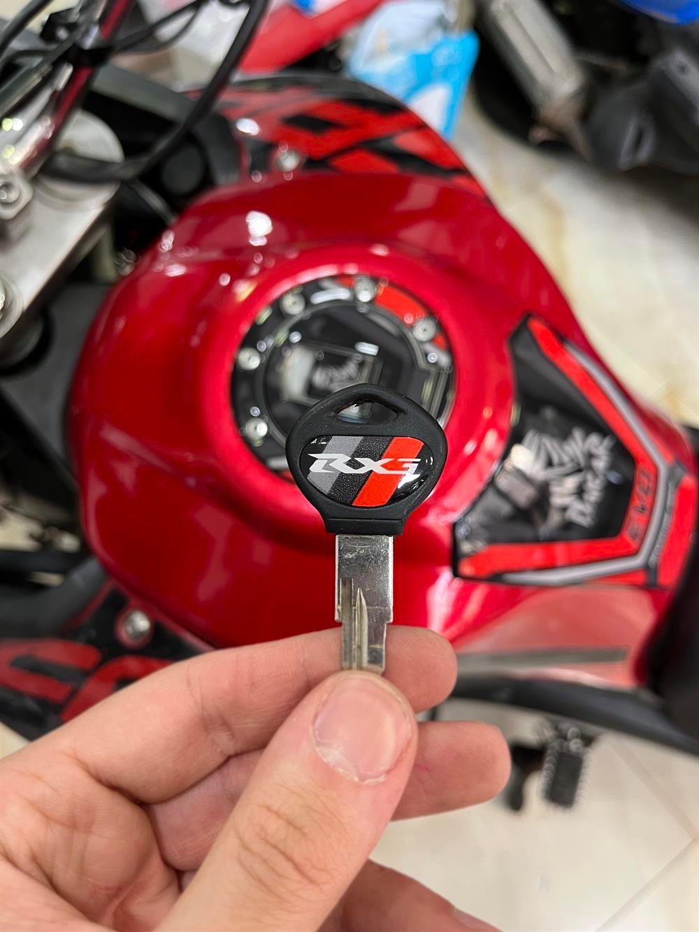 Rx3i Evo Full Sticker Pad Set Siyah Kırmızı Rx3 Evo