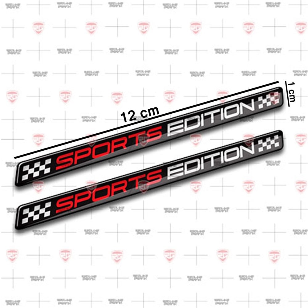 Sports Edition 3D Gümüş Sticker 