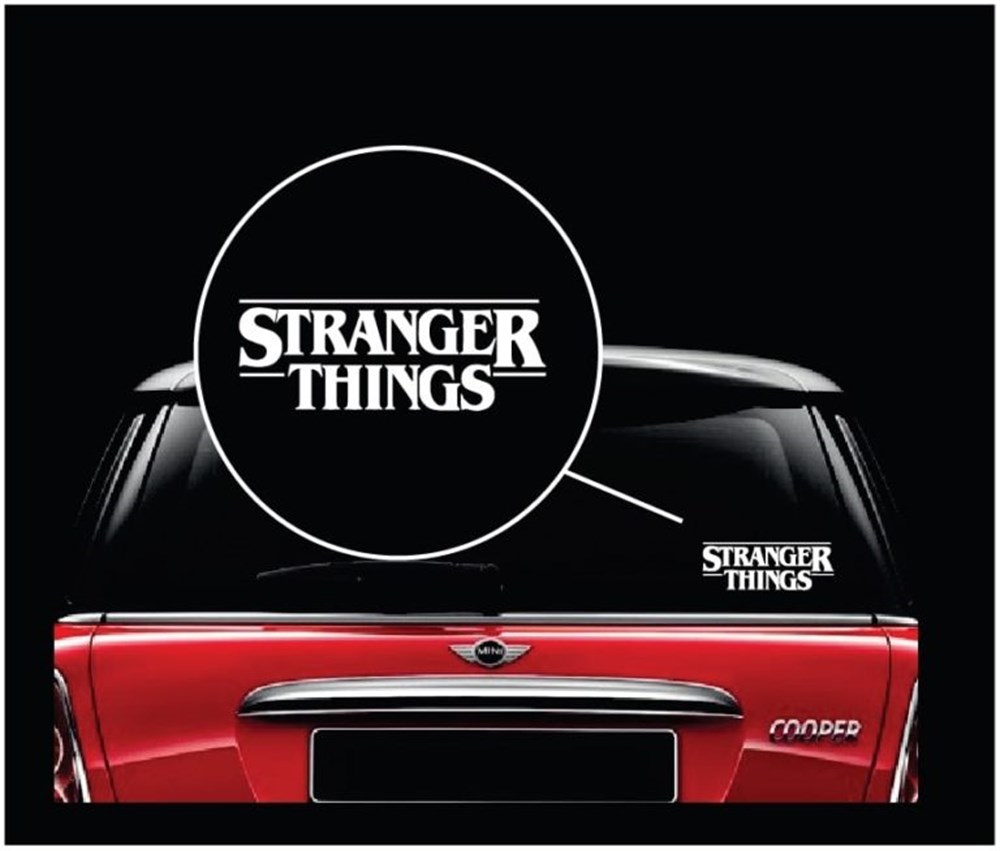 Stranger Things Oto Sticker