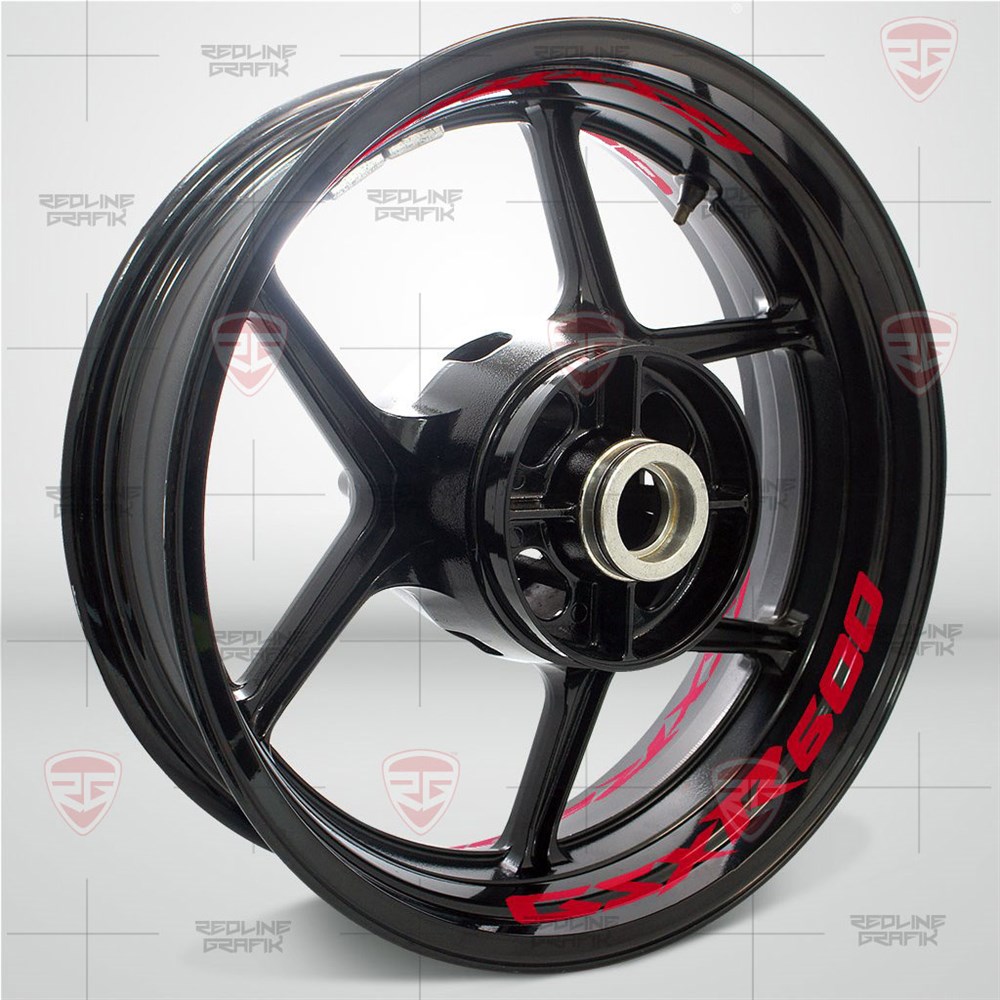 Suzuki Gsxr 600 Kırmızı Jant Şeridi