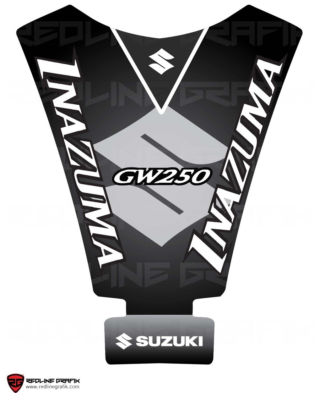 Suzuki Inazuma Siyah Tank Pad