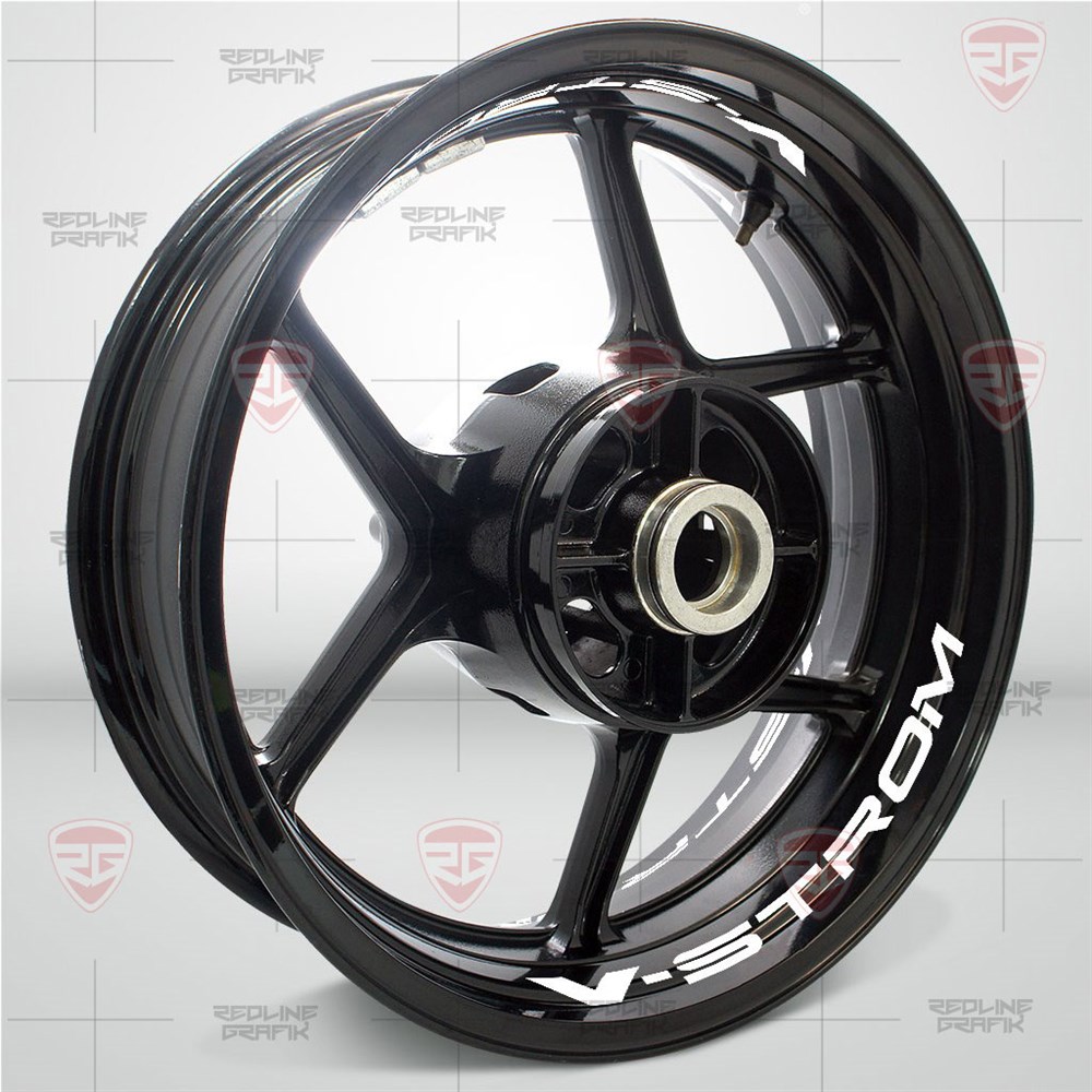 Suzuki V-strom Reflektif Beyaz Jant Şeridi