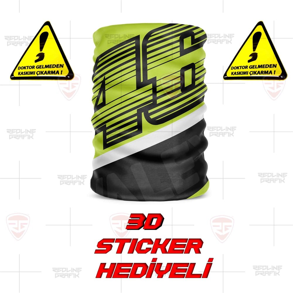 The Doctor 46 Rossi Bandana Buff Balaklava