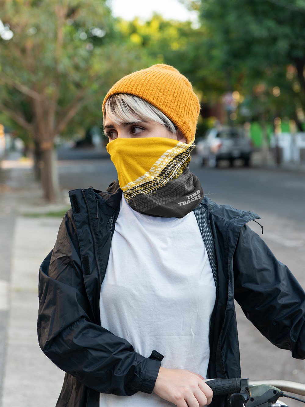 Tire Tracks Tekerlek İzi Bandana