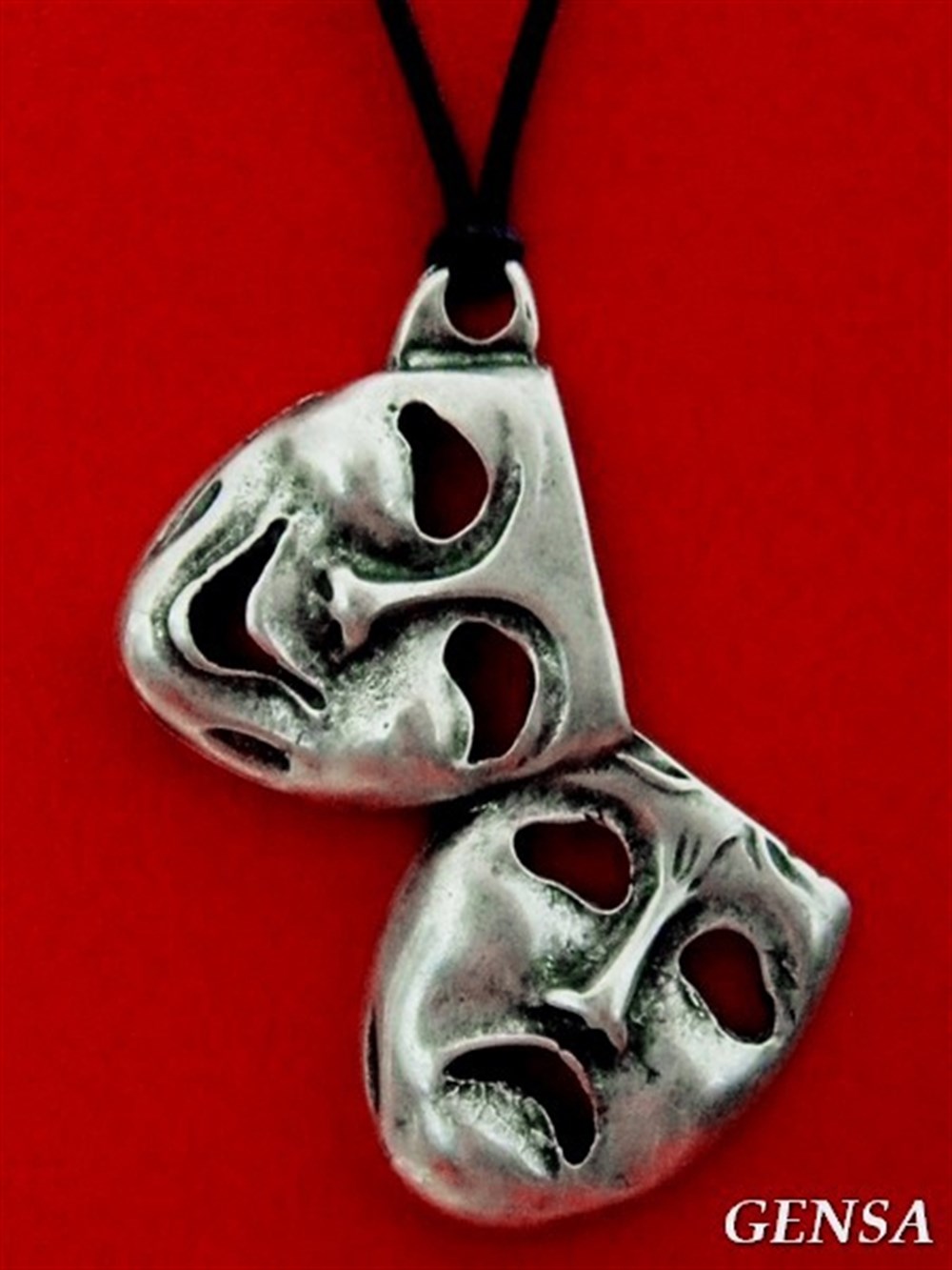 Tiyatro Maskeleri Kolye