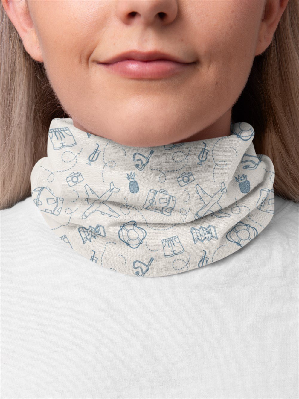 Travel Kadın Bandana Saç Bandı Toka Boyunluk