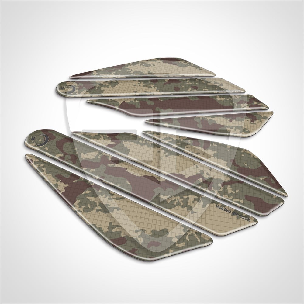 TSK Stripe Depo Yan Pad Motorsiklet Universal Özel Seri Redline Grafik