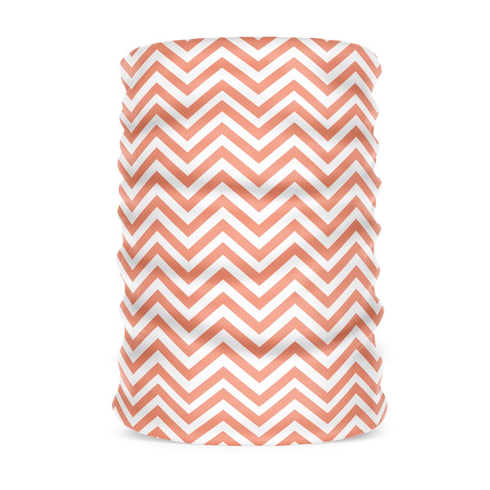 Turuncu Zikzak Desen Kadın Bandana Saç Bandı Toka Boyunluk