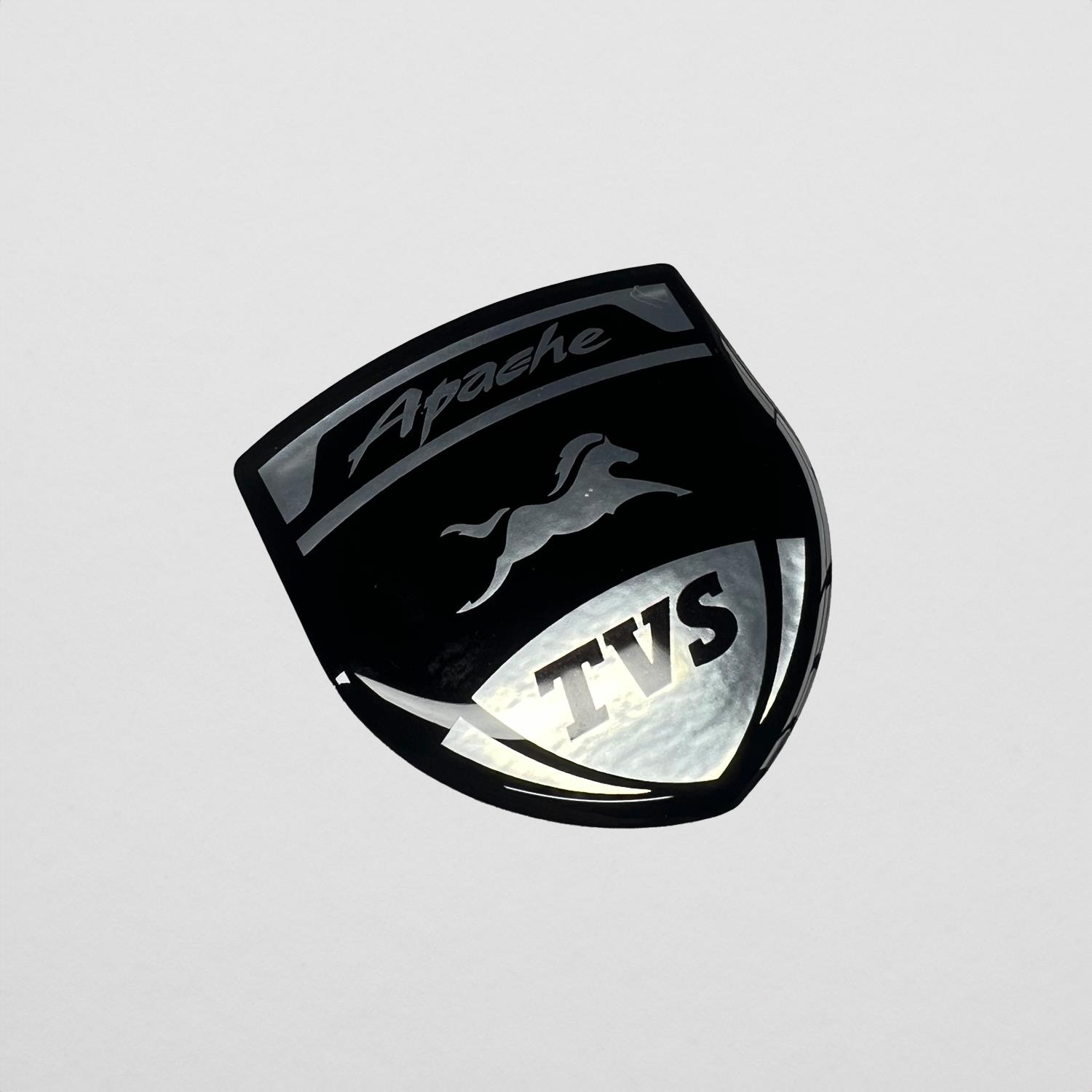 Tvs Apache 3D Gümüş Arma Sticker Redlinegrafik