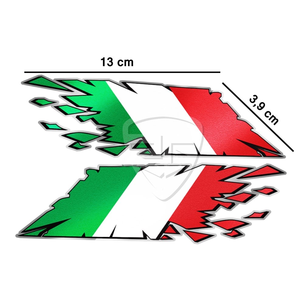 Vespa GTS GTV Ducati Aprilia MV Triumph motosiklet tankı İtalya bayrağı sticker