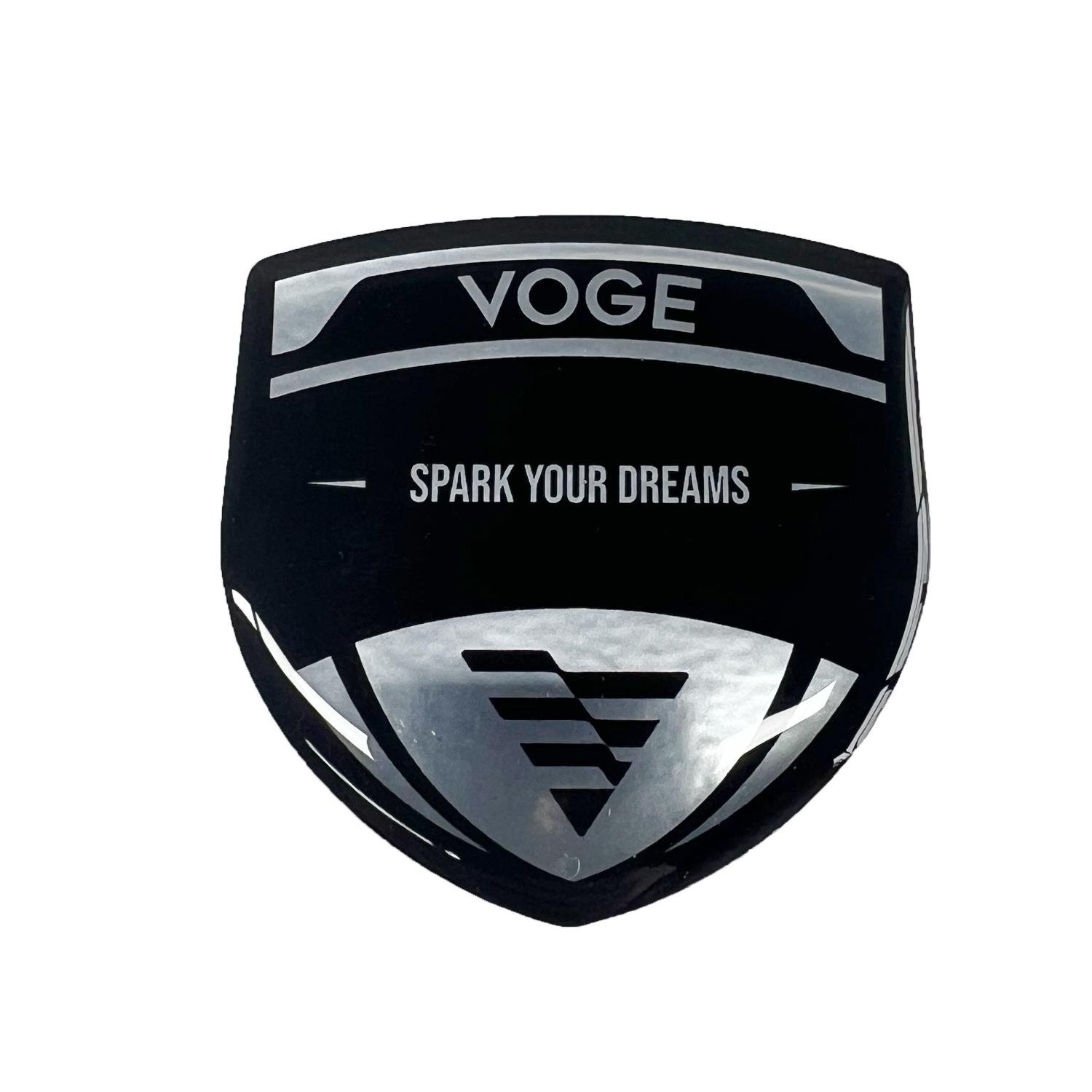 Voge 3D Gümüş Arma Sticker Redlinegrafik