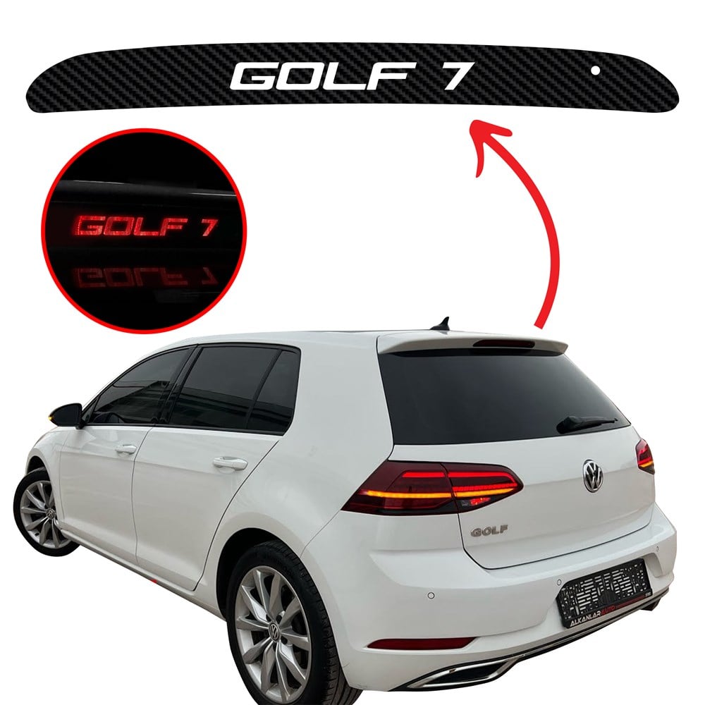 Volkswagen Golf 7 Stop Kaplama Karbon Fren Lambası Sticker