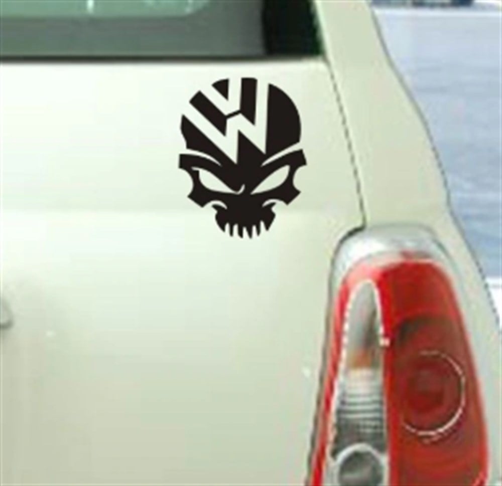 VW Kuru Kafa Siyah Sticker