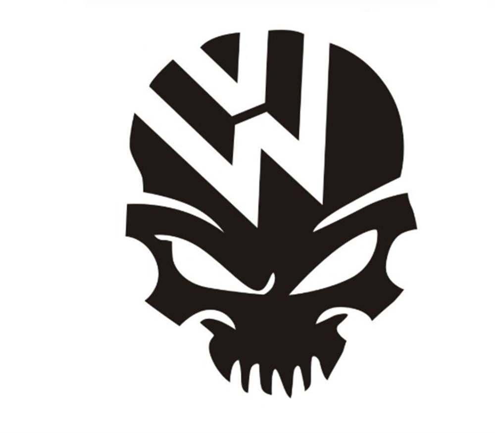 VW Kuru Kafa Siyah Sticker