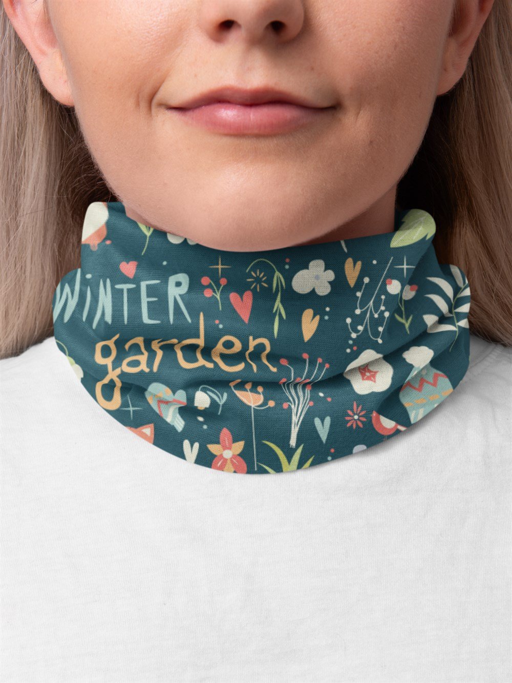 Wınter Garden Kadın Bandana Saç Bandı Toka Boyunluk