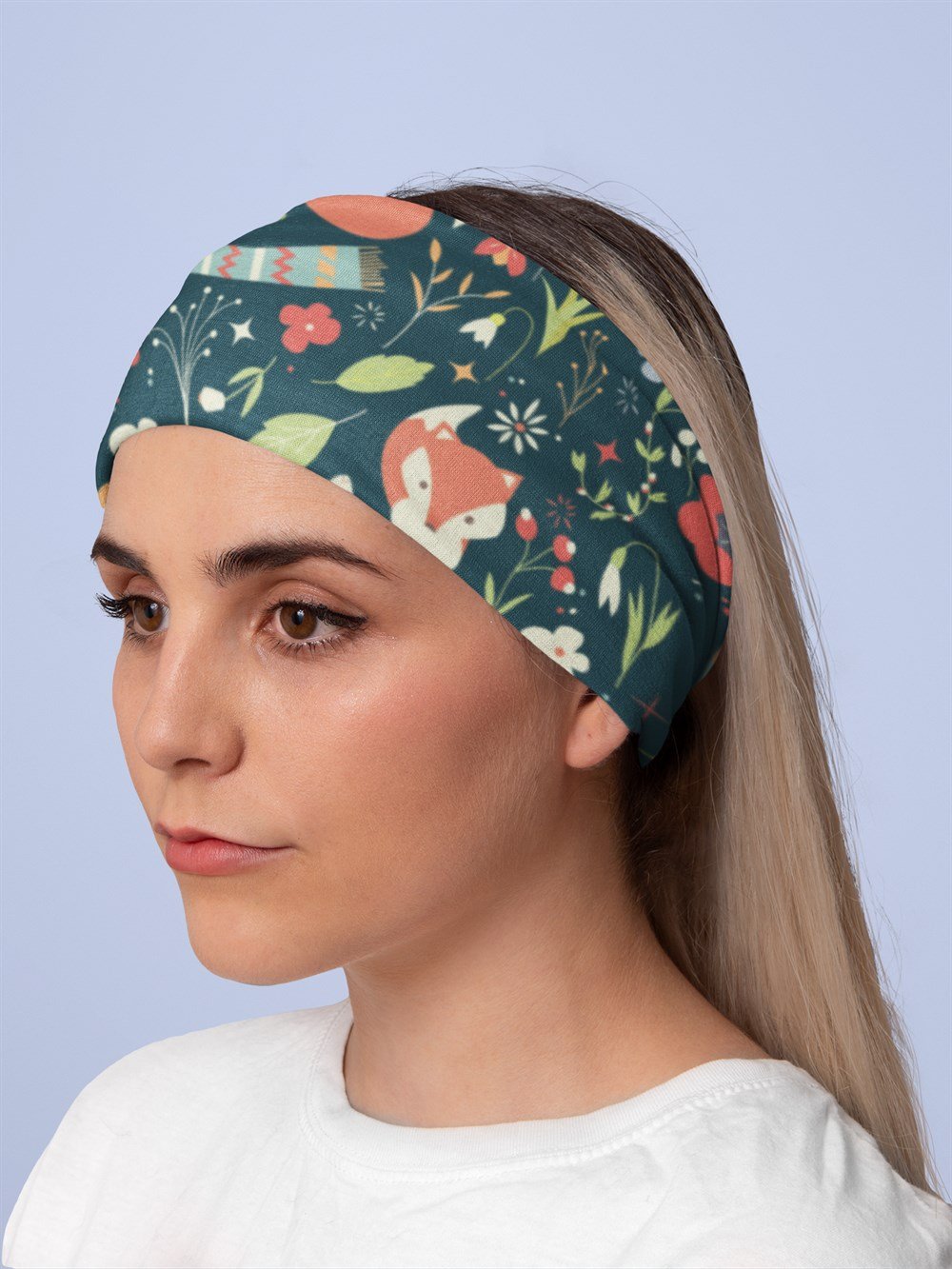 Wınter Garden Kadın Bandana Saç Bandı Toka Boyunluk