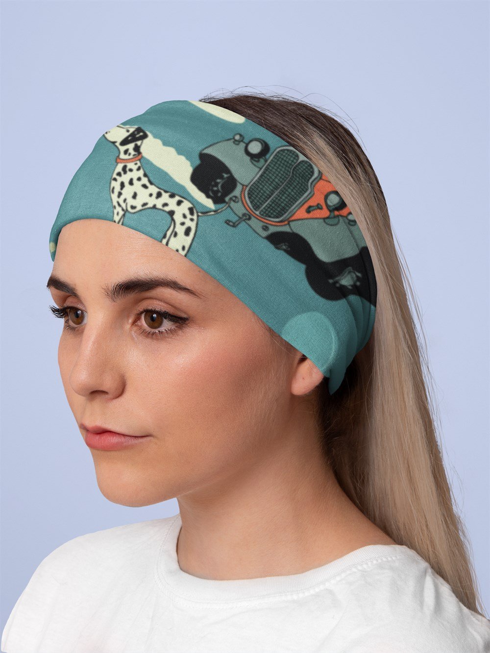 Wınter Kış Desenli Kadın Bandana Saç Bandı Toka Boyunluk