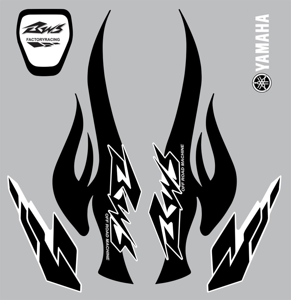 YAMAHA BWS BLACK EDİTİON ORJİNAL ETİKET STİCKER SETİ KOMPLE REDLİNE GRAFİK