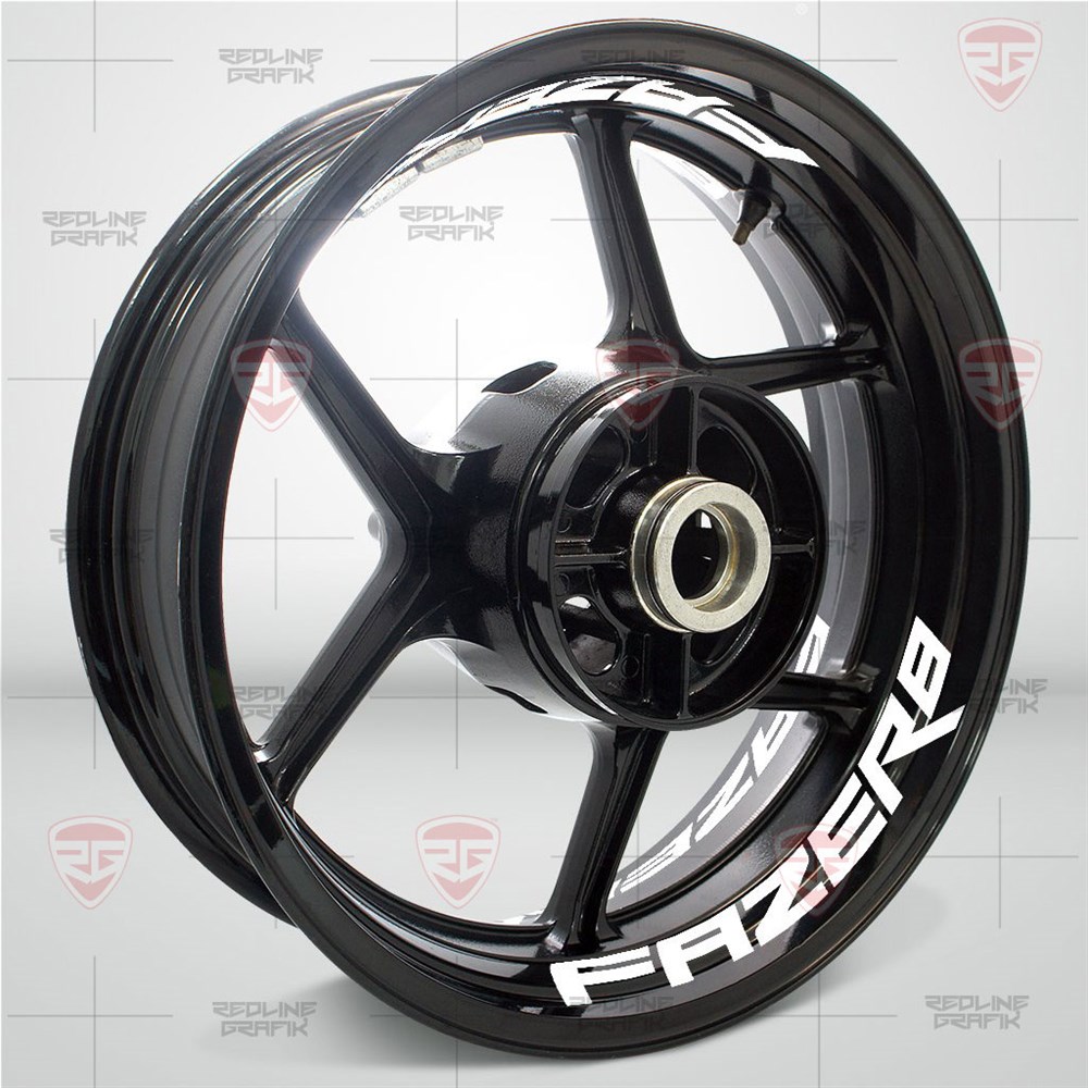 Yamaha Fazer 8 Reflektif Beyaz Jant Şeridi