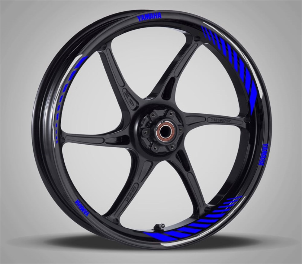 Yamaha Mavi -Beyaz Jant Şerit Takımı