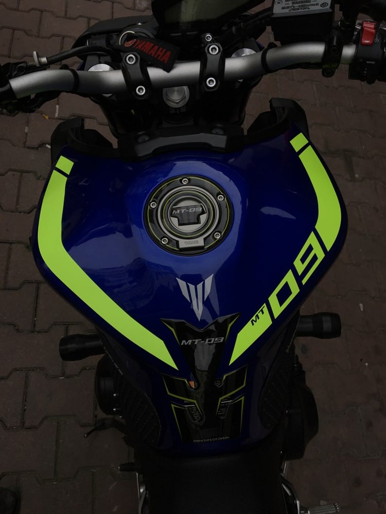 Yamaha MT 09 Full Neon Sarı Set