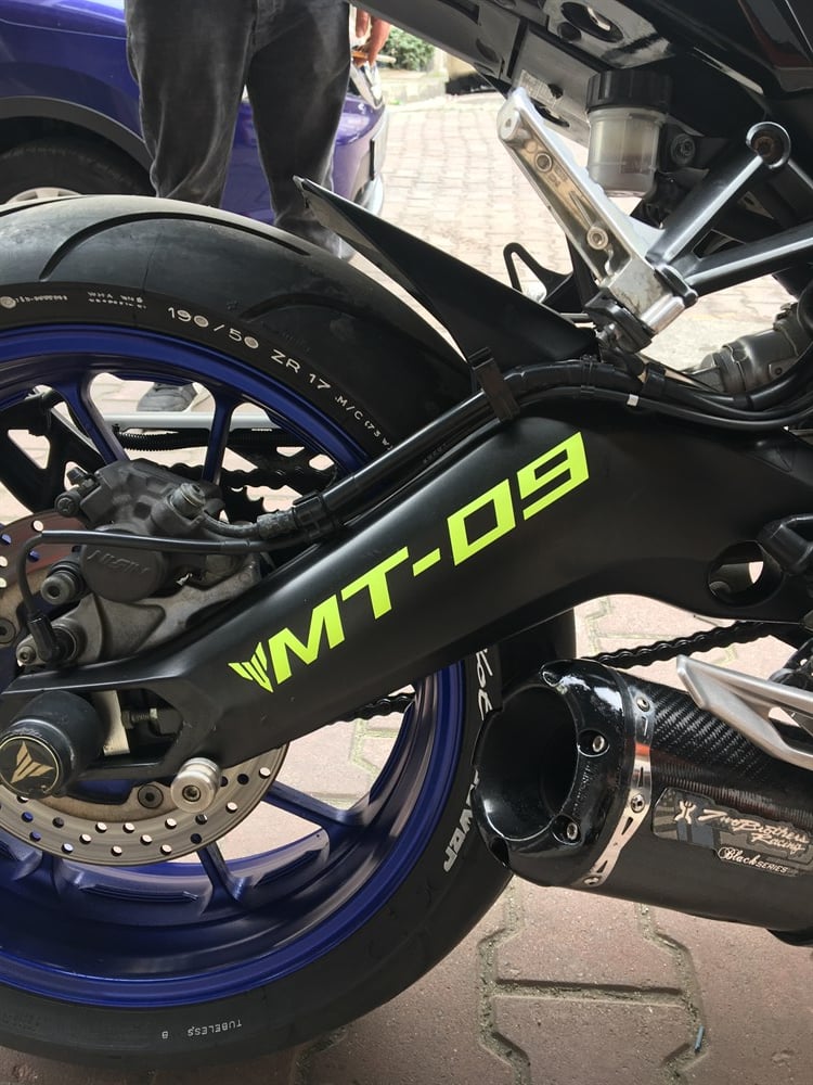 Yamaha MT 09 Full Neon Sarı Set
