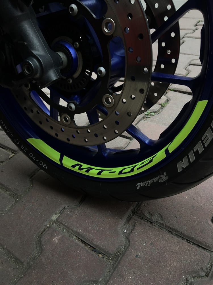 Yamaha MT 09 Full Neon Sarı Set