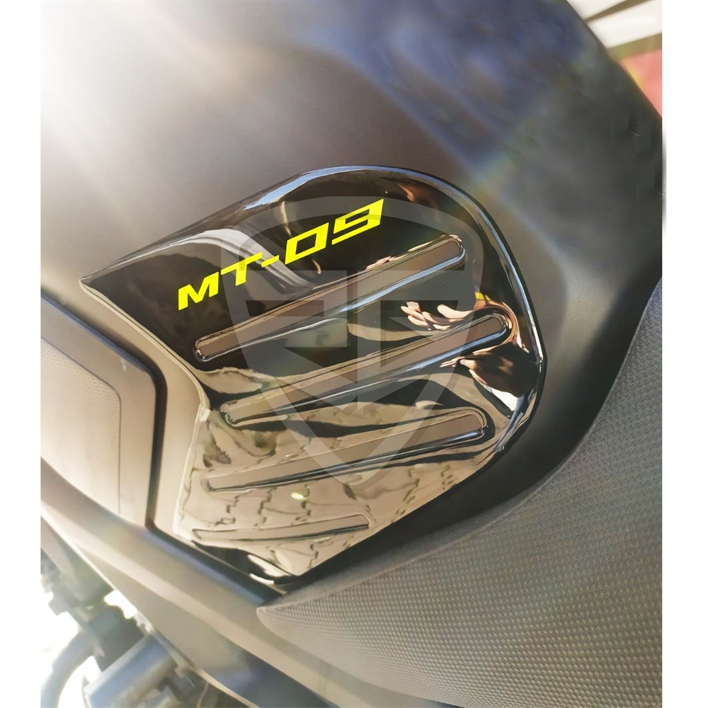 Yamaha MT 09 Tank Pad Depo Kapak Pad Yan Pad Komple Set Sarı Siyah