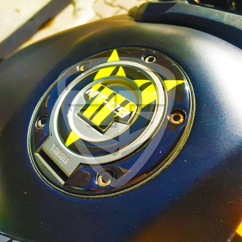 Yamaha MT 09 Tank Pad Depo Kapak Pad Yan Pad Komple Set Sarı Siyah