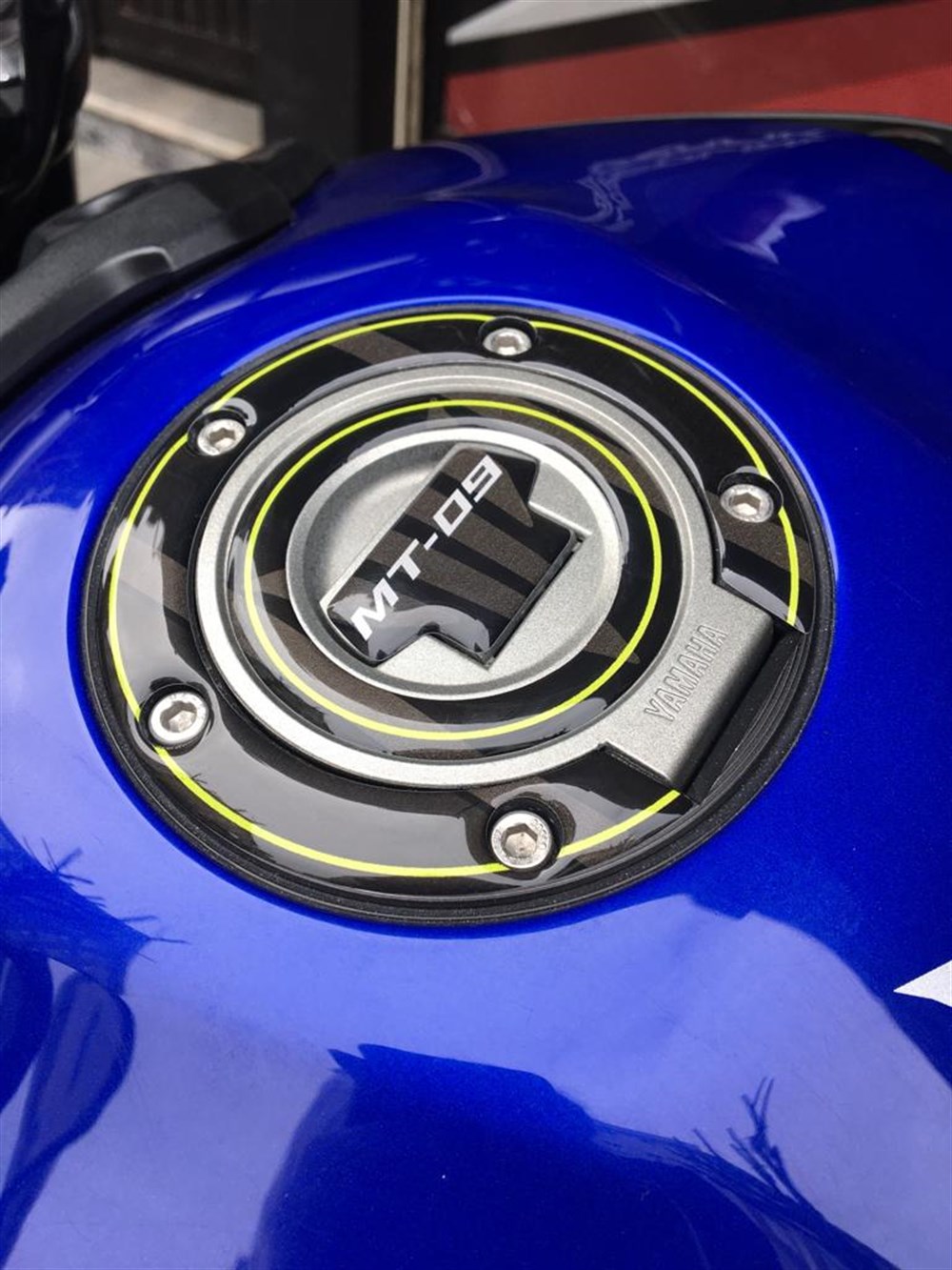Yamaha MT 09 Tank Pad Depo Kapak set Sarı Siyah