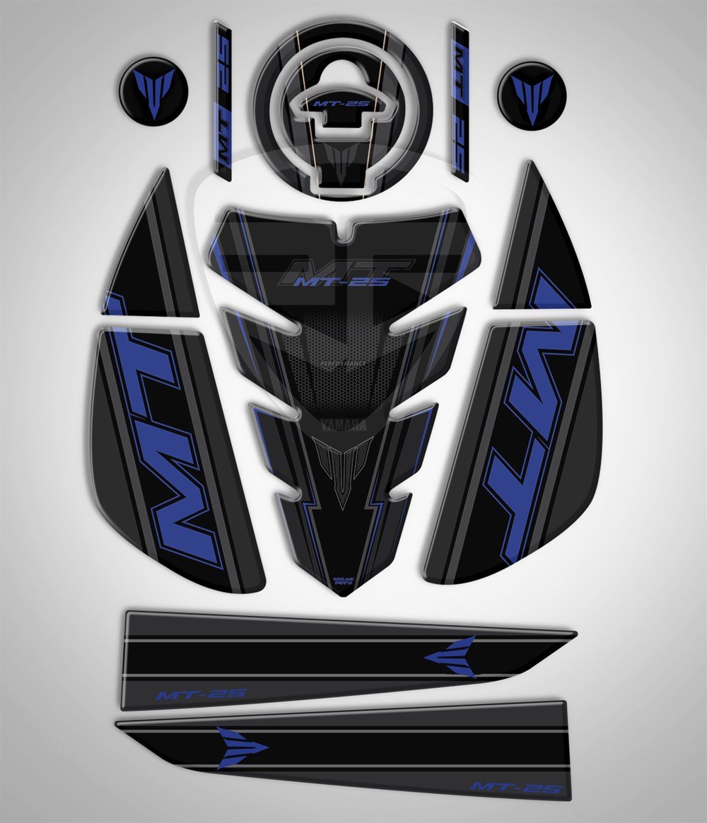 YAMAHA MT 25 2020-2021 5'Li FULL SET MAVİ