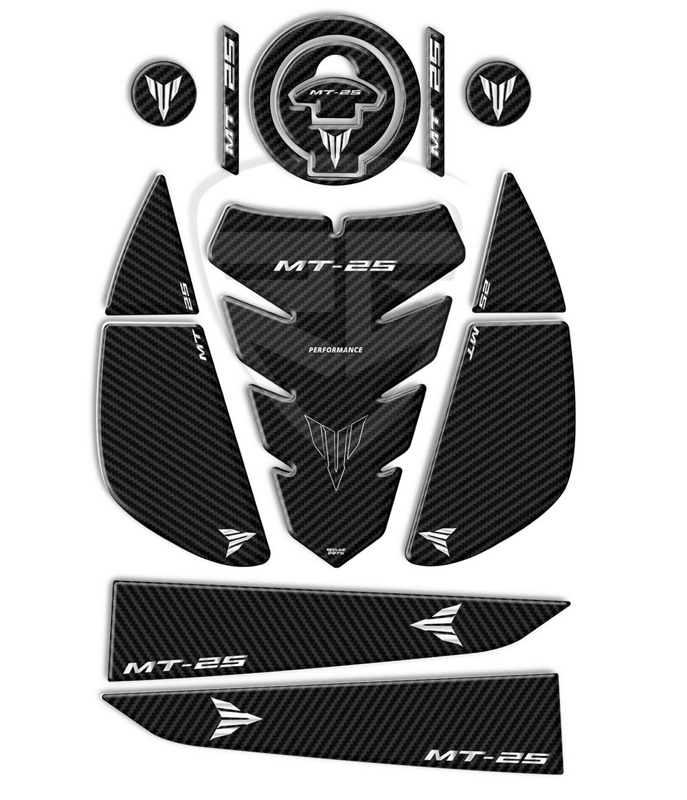 YAMAHA MT 25 2020-2021 5'Li FULL SET SİYAH