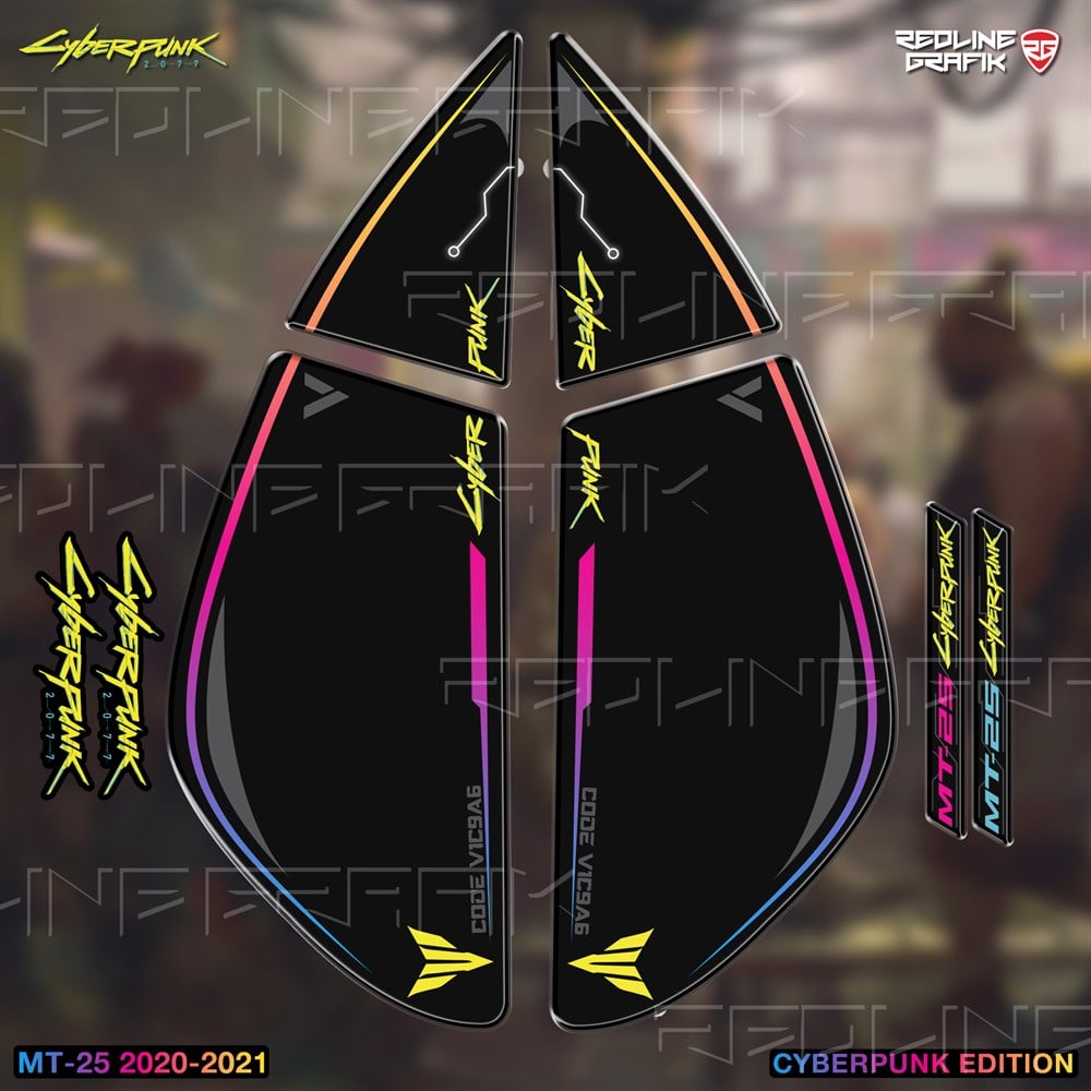 YAMAHA MT 25 2020-2021 CYBERPUNK EDİTİON YAN PAD