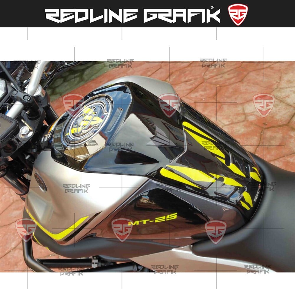 Yamaha Mt 25 Özel Tank Pad Seti Neon Siyah