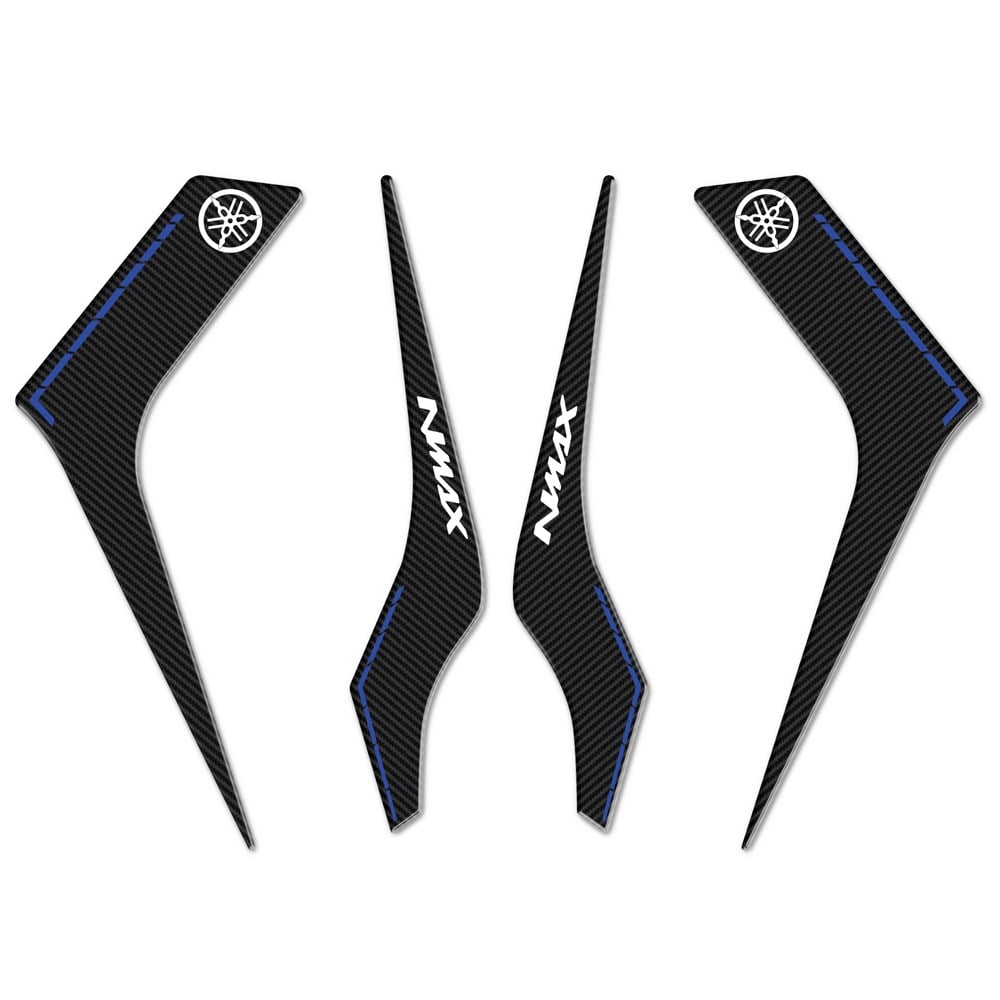 Yamaha NMax Büyük Yan Pad Koruyucu Set Karbon Mavi