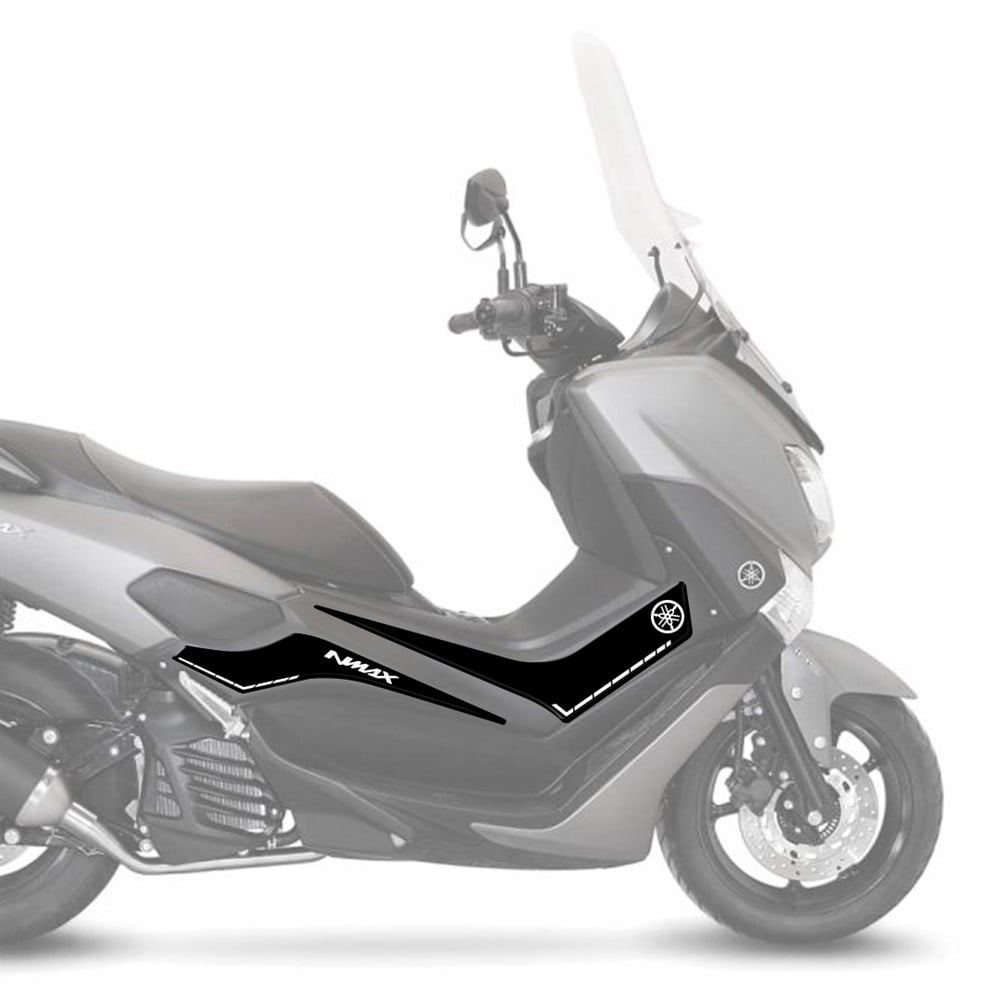 Yamaha NMax Büyük Yan Pad  Koruyucu Set Siyah-Beyaz