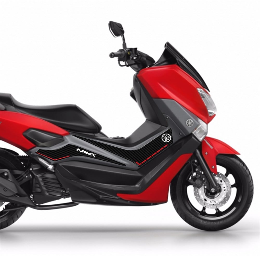 Yamaha NMax Büyük Yan Pad Koruyucu Set Karbon Kırmızı